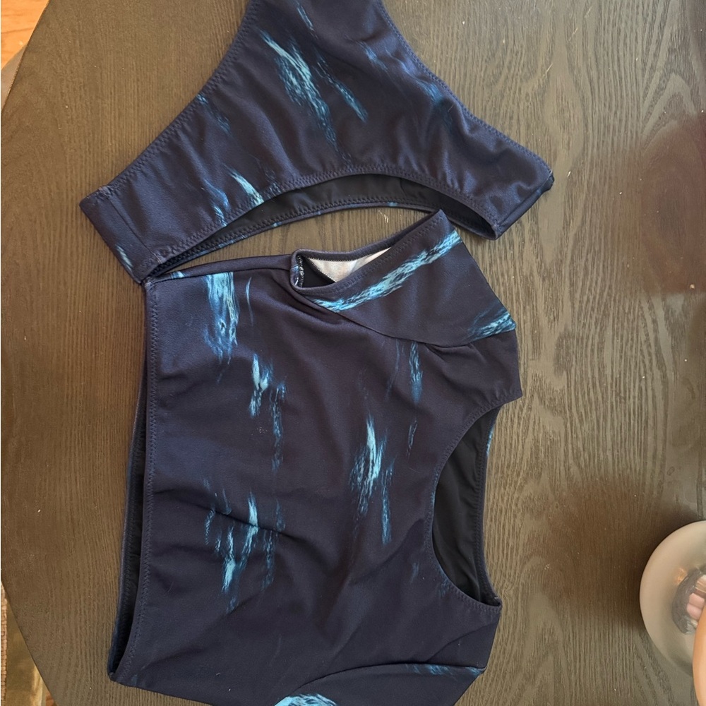 Rangle Blue and Black Women's Swim Set - Picture 2 of 2